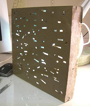 Translucent Concrete with recycled glass