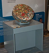 NavyRecycledPlasticPuck